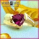 14K 1.65 CT Pink Tourmaline & Diamond Ring by Morris & David