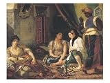 The Women of Algiers in Their Apartment, 1834 Giclee Poster Print by Eugene Delacroix, 12x9