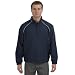 Sport-tek Micro-tek Microfiber Wind Shirt, Navy And White, S