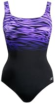 Reebok Women's Waterfitness Water Border One Piece Tank Swimsuit