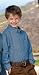 Port & Company Youth Long Sleeve Value Denim Ysp10 (m / Faded Blue)