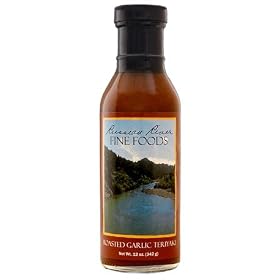 Gourmet Roasted Garlic Teriyaki Sauce, Russian River Fine Foods, 12oz. Glass Jar