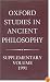 Oxford Studies in Ancient Philosophy: Supplementary Volume 1991: Aristotle and the Later Tradition (Oxford Studies in Ancient Philosophy)