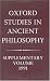 Books : Oxford Studies in Ancient Philosophy: Supplementary Volume 1991: Aristotle and the Later Tradition (Oxford Studies in Ancient Philosophy)