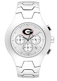 Georgia Bulldogs NCAA Men's Hall of Fame Watch with Stainless Steel Bracelet