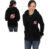 Nhl Rinkside New Jersey Devils Women's Teddy Bear Jacket-Nhl Shop Exclusive Medium