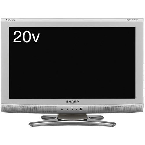 【エコポイント対象商品】 SHARP AQUOS 20V型 地上・BS・110度CSデジタルハイビジョン液晶テレビ シルバー系 LC-20E6-S