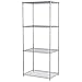 Akro-Mils AWS862436SU 4-Shelf Wire Shelving Starter Unit, 24" x 36" x 86", Chrome