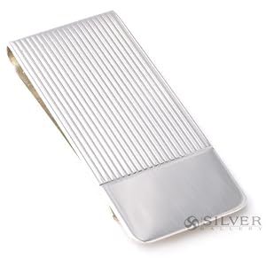 Sterling Silver Linear Money Clip