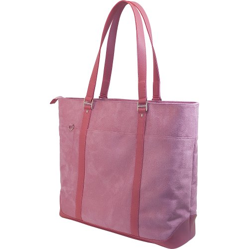 MobileEdge Komen Tote Pink Faux-Suede fits up to 17.3