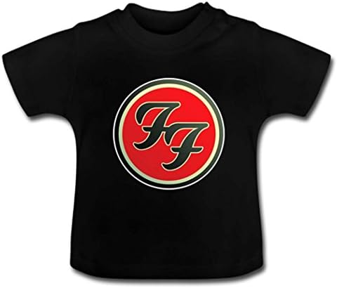 4T Unisex Little Kids Band Foo Fighters Logo Black Basic Shirt