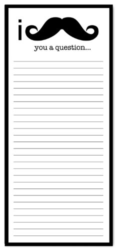 The Magnetic Mustache Notepad 50-sheets 4