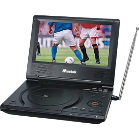 Mustek MP86ATV 8.5" Portable DVD Player / Analog TV / Video Monitor 3-in-1 with SD/MMC/MS card slot and USB port