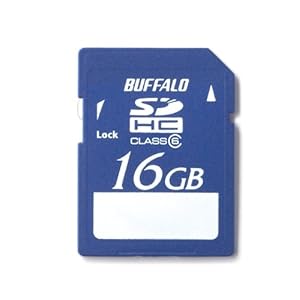 【クリックで詳細表示】BUFFALO Class6 SDHCカード 16GB RSDC-16GC6： パソコン・周辺機器
