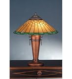 23.5H Roycroft Cone Hammered Copper Table Lamp