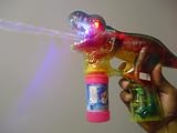 Dinosaur Bubble Gun with Flashing Lights and Dinosaur Sound