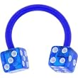 Bioplast Blue Dice Circular Horse Shoe