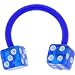 Bioplast Blue Dice Circular Horse Shoe
