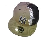 New York Yankees Splitem Brown & Tan 59Fifty 5950 Cap / Hat