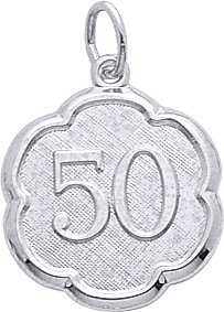 50: Number Charm by Rembrandt Charms