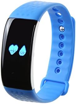 idealink K1 Bluetooth 4.0 Waterproof Sport Bracelet SmartWatch Heart Rate & Dynamic Blood Oxygen & Sleep Monitor Fitness Tracker Pedometer with OLED Display (blue)