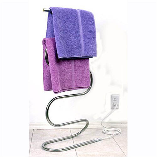 Chrome Towel Warmer - Floor Stand by Hinge-It
