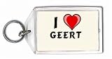 I Love Geert Keychain
