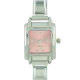 Pugster Square Pink Italian Charm Bracelet by Pugster