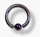 10g 1/2 Captive Bead ring