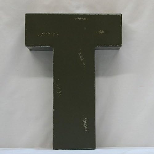 Metal Graphite Block Letter T