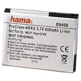 Hama ProClass-Akku Li-Ion 650 mAh f&uuml;r Motorola RAZR2 V8