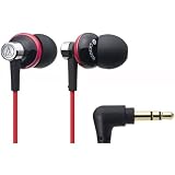 Audio-Technica ATH-CK303MBRD Sound Isolation In-Ear Headphones - Black and Red
