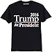 Trump For President tshirt 100% Cotton Crew-neck 2016 Make America Great Again