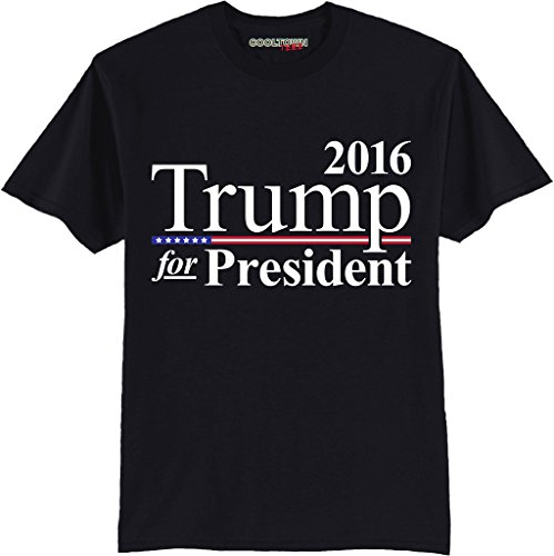 Trump For President tshirt 100% Cotton Crew-neck 2016 Make America Great Again