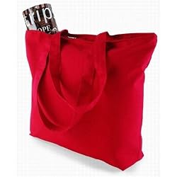 Augusta Canvas Zippered Tote