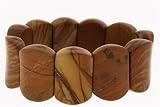 Thick Cushion Bracelet - Scene Jasper