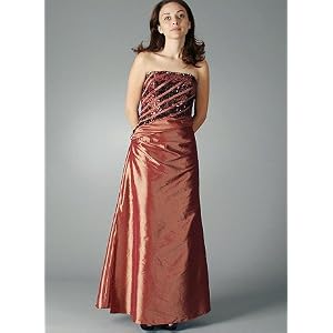 Draped Sequin Strapless Formal for Bridesmaid Formal Prom
