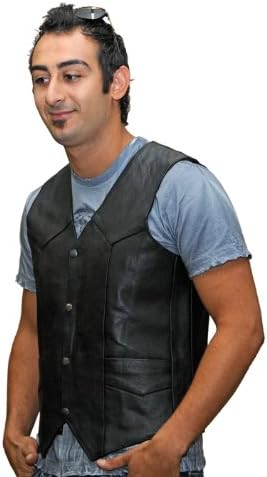 Mens Plain Side Vest with 2 Gun Pockets