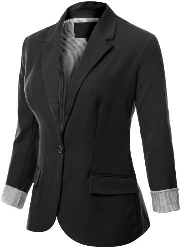 J.TOMSON PLUS Womens Boyfriend Blazer Plus Size