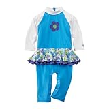 Coolibar UPF 50+ Girl's Ruffled Swim Romper