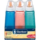 Gerber Fashion Tints Bottle 6 Pack 9oz BPA Free