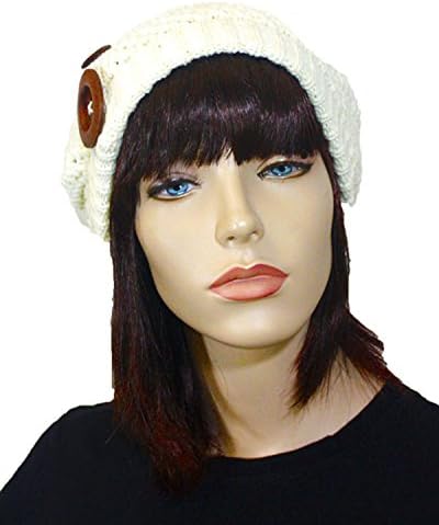 Autumn Cream Crochet Beanie