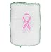 12 Single All White Pink Ribbon Breast Cancer Awareness Wrist Bands Wristbands