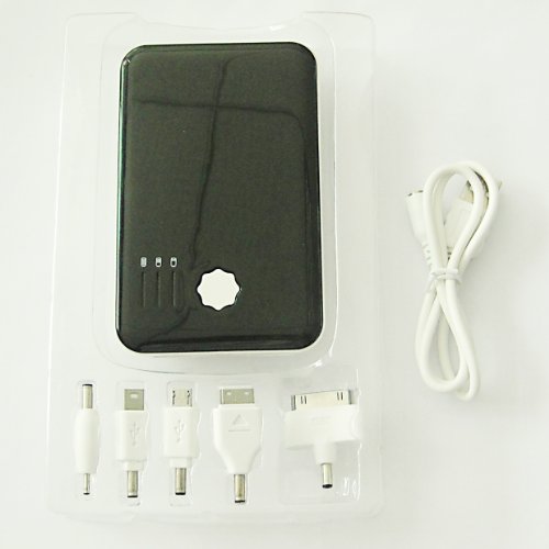 Loaded capacity 5000mAH portable power peck power supply power station USB Exotic Battery Pack charger power bank for iPad2, iPad, new iPad3 iPhone 4S 4 3Gs 3G, iPod Enhance (1G 2G 3G 4G 5G), Motorola Droid Phones, HTC Android Phones, Blackberry, Samsung 