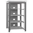 Bush Furniture Platinum Mist Audio Tower