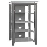 Bush Furniture Platinum Mist Audio Tower