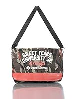 Sweet Years Bolsa Messenger Perez (Verde Camuflaje / Rojo)