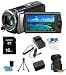 Sony HDR-CX190 HDR-CX190B HDR-CX190/B High Definition Handycam 5.3 MP Camcorder with 25x Optical Zoom + 16GB High Speed SDHC Card + High Capacity Battery + Rapid AC/DC Charger + Deluxe Case + Much More!