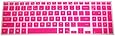 Translucent Hot Pink Ultra Thin Soft Silicone Keyboard Cover Protector Skin for Dell Inspiron i3541 15-3542 i3542 15-5547 i5547 17-5748 i5748 series - US Layout Compatible Models Listed in Product Description
