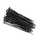 eHotCafe CT8-B-100-P Self-Locking Cable Ties, 14-Inch, Black 100/Poly Bag